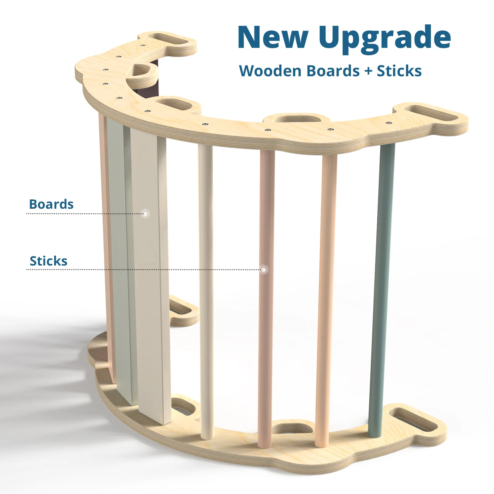 Aurora – BlueWood® Rope Ladder Pikler Triangle Set *Morandi Soft Tones - Image 5