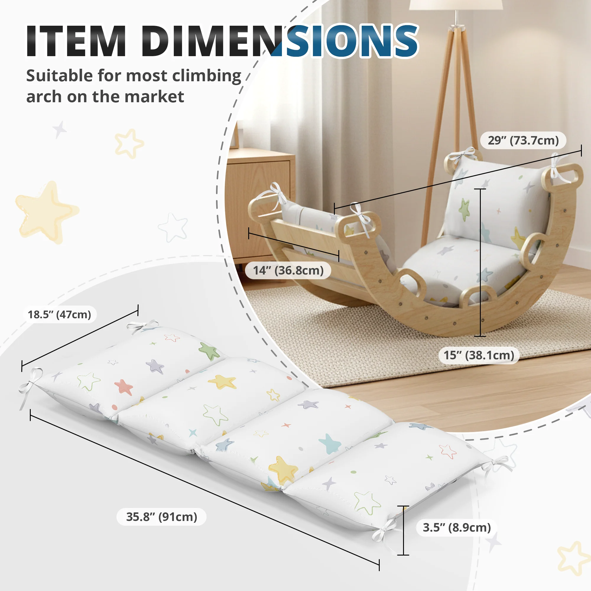 Cushions for Arch in Nostalgia and Aurora Series * Sparkle Pattern - Image 5