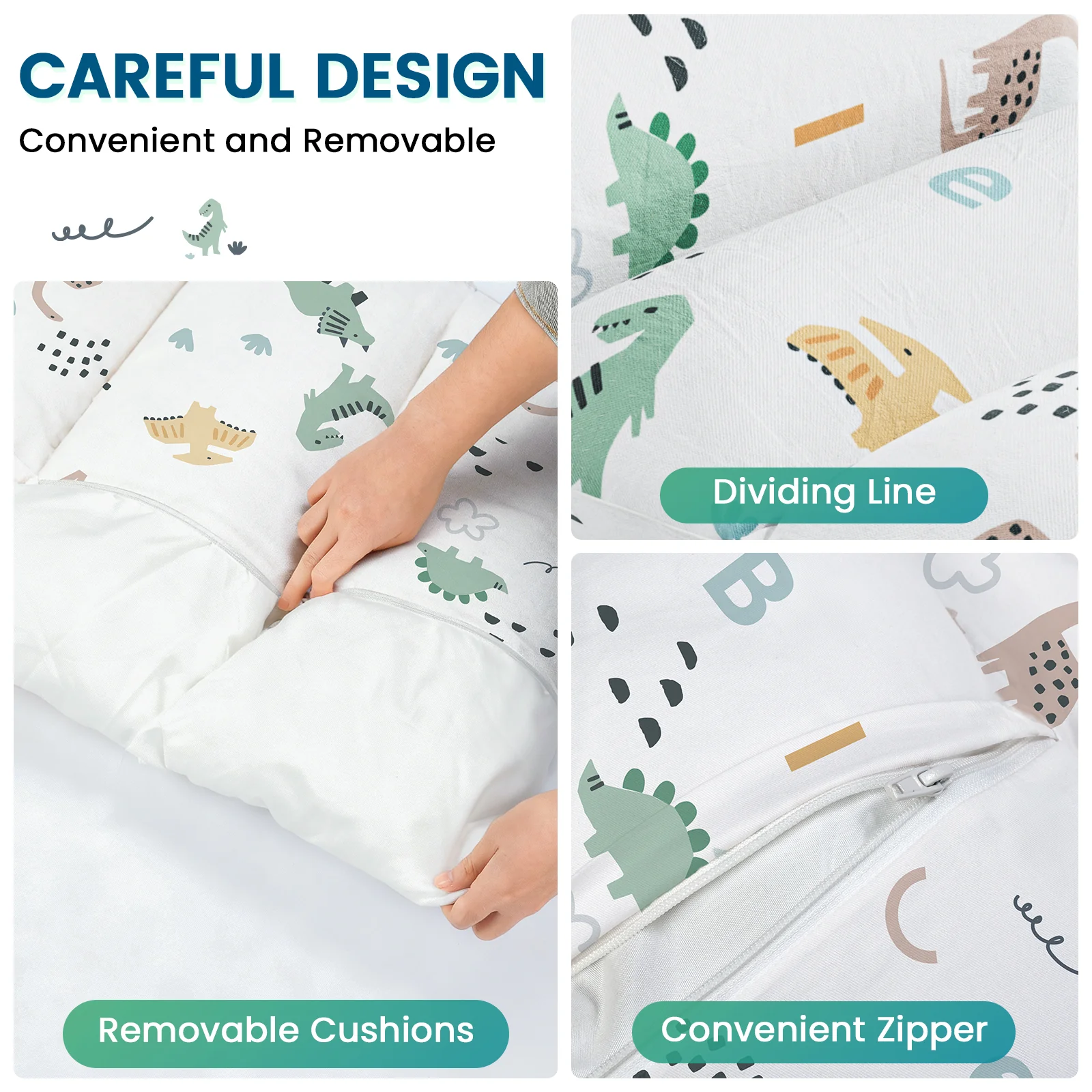 Cushions for Arch in Nostalgia and Aurora Series * Dinosaur Pattern - Image 6