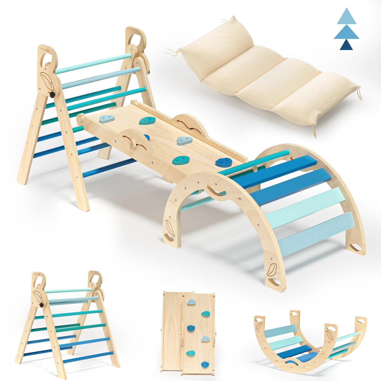 Folia - Pikler Triangle Climbing Set with Cushion * 3 Color Options - Image 10