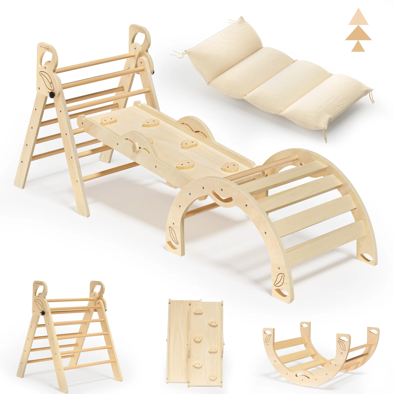Folia - Pikler Triangle Climbing Set with Cushion * 3 Color Options - Image 11
