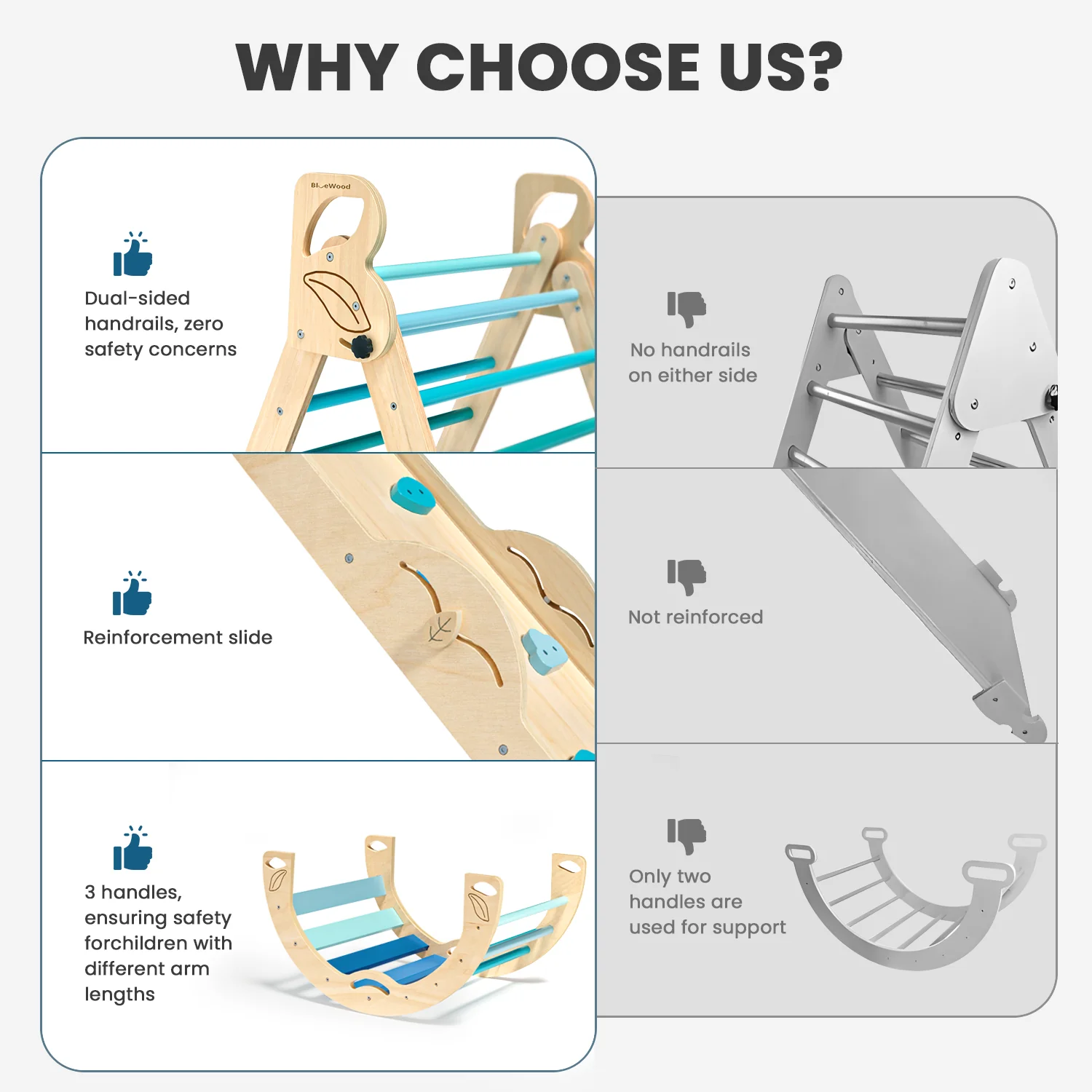 Folia - Pikler Triangle Climbing Set with Cushion * 3 Color Options - Image 3