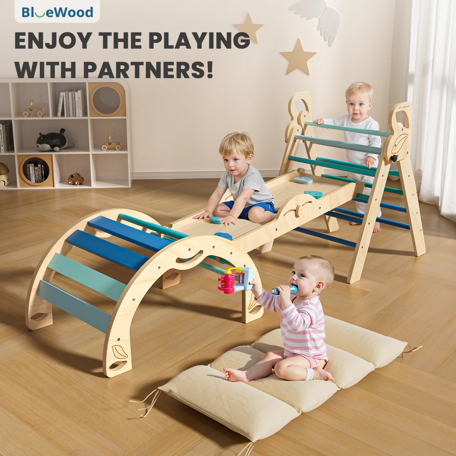 Folia - Pikler Triangle Climbing Set with Cushion * 3 Color Options - Image 6